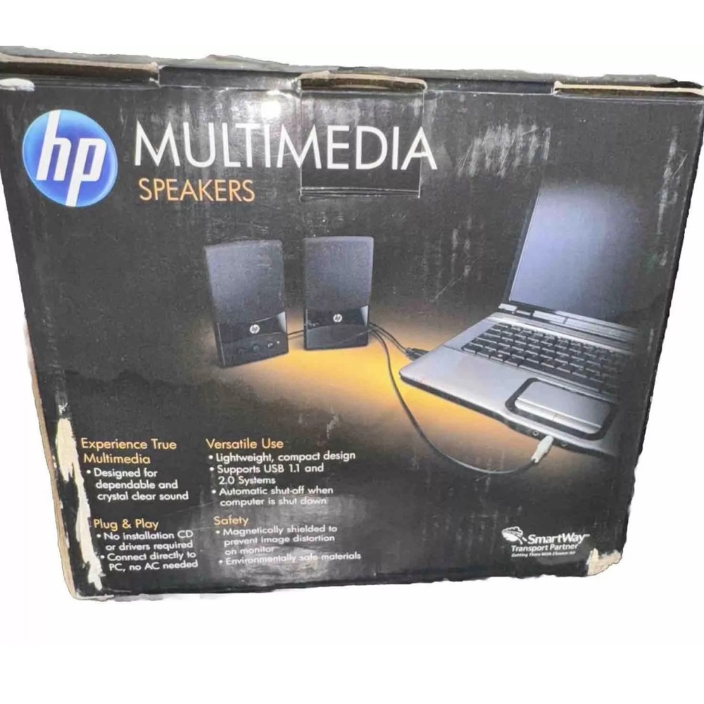 HP Multimedia Computer Speakers Set GL313AA In Original Box Tested - Picture 4 of 12